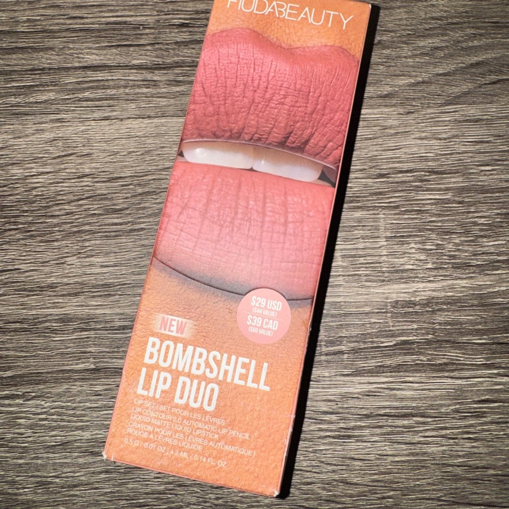 HUDA BEAUTY BOMBSHELL LIP DUO 💋
